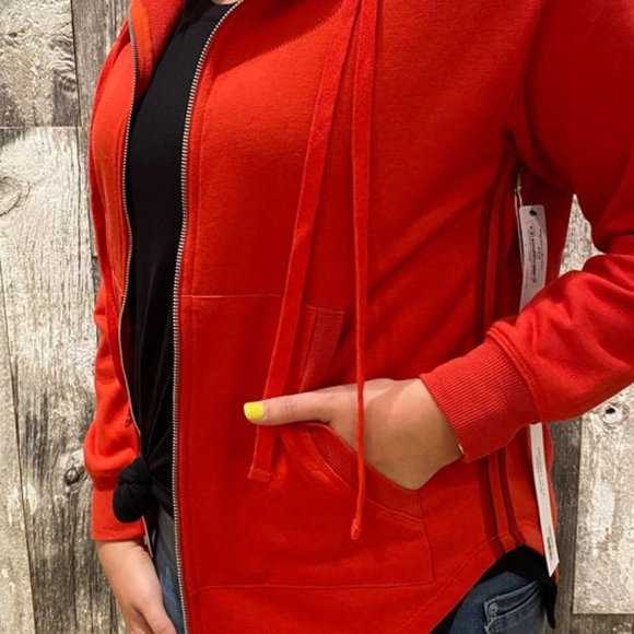 Liverpool Jeans Relax Fit Zip Up Hoodie Molten Lava - Valentine's Day - Picture 3 of 3